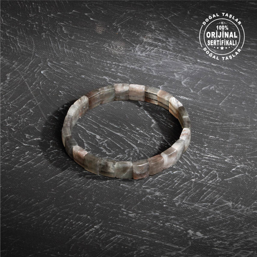 Sertifikalı Orijinal İnci Kunzit İnce Kesim Doğal Taş Bileklik - 3