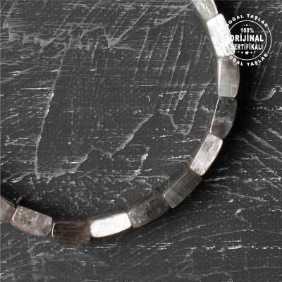 Sertifikalı Orijinal İnci Kunzit İnce Kesim Doğal Taş Bileklik - 5