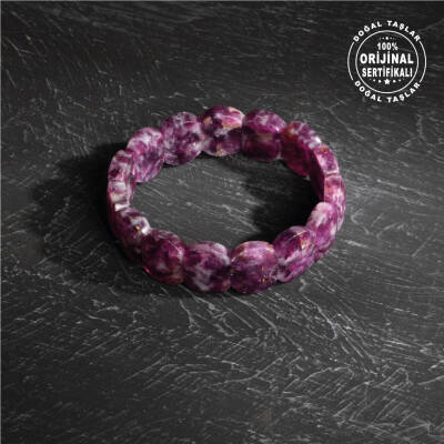 Sertifikalı Orijinal Kaplan Gözü Sedef Hematit Doğal Taş Bileklik - 4