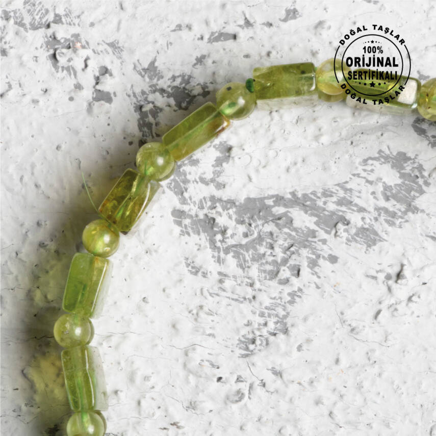 Sertifikalı Orijinal Lepidolit Doğal Taş Bileklik Geniş Kesim - 4