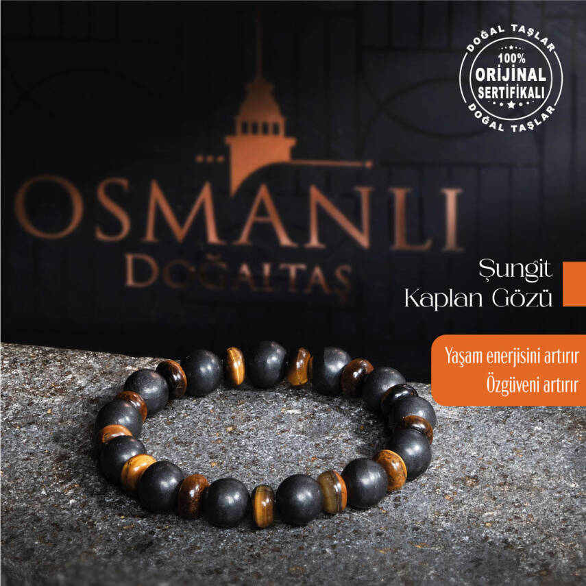 Sertifikalı Orijinal Pembe Kuvars Opal Hematit Doğal Taş Bileklik - 2