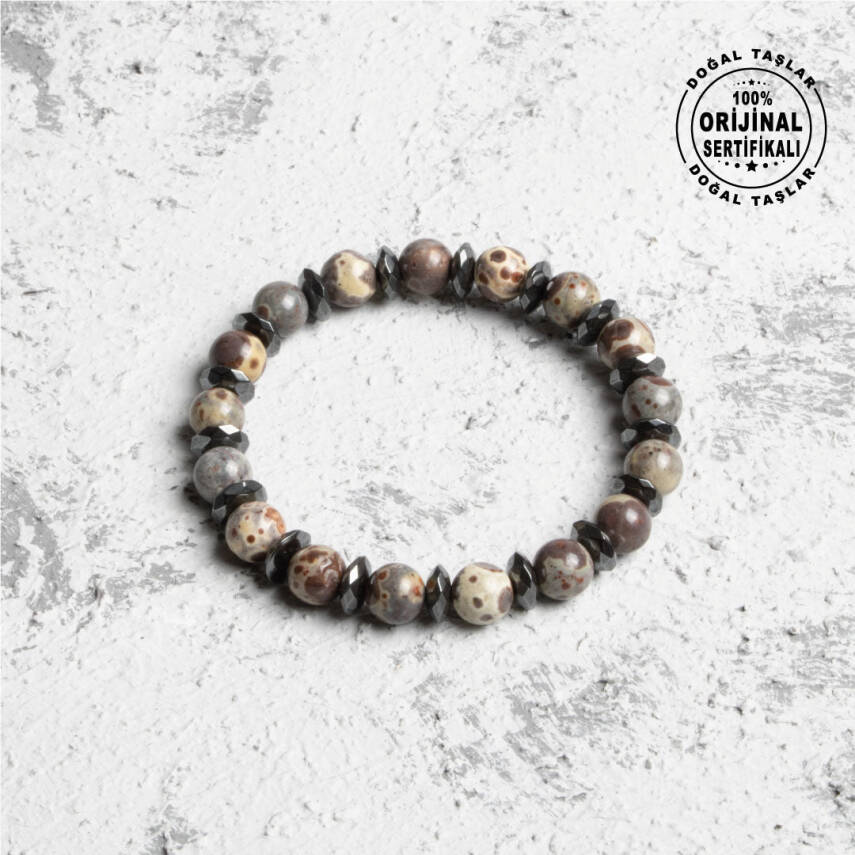 Sertifikalı Osmanlı İnci ve Firuze Doğal Taş Bileklik – Dişil Enerji - 1