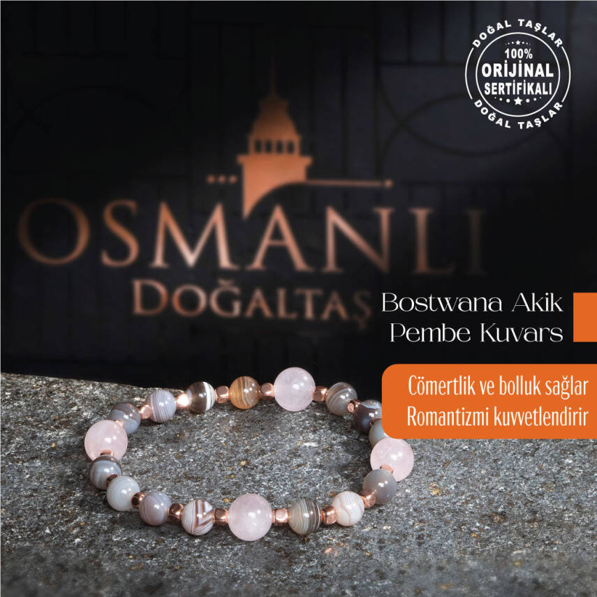 Sertifikalı Osmanlı Lal ve Hematit Taş Bileklik – Zarif Enerji - 2