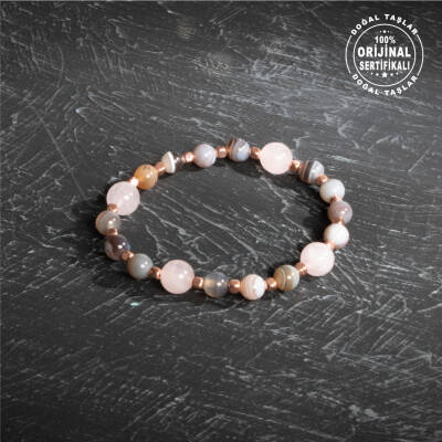 Sertifikalı Osmanlı Lal ve Hematit Taş Bileklik – Zarif Enerji - 3