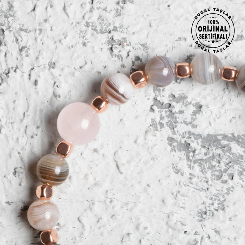 Sertifikalı Osmanlı Lal ve Hematit Taş Bileklik – Zarif Enerji - 4