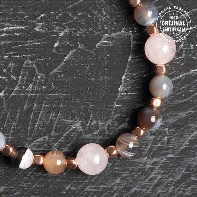 Sertifikalı Osmanlı Lal ve Hematit Taş Bileklik – Zarif Enerji - 5