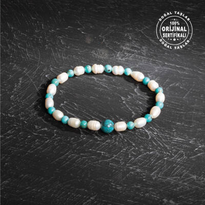 Sertifikalı Osmanlı Şungit ve Kaplan Gözü Taş Bileklik -Cesaret - 3