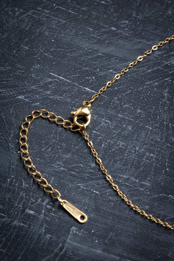 Sertifikalı Pembe Kuvars Doğal Taş Esans Şişesi Kolye - 5