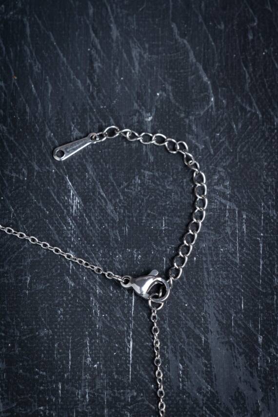 Sertifikalı Pembe Kuvars Doğal Taş Esans Şişesi Kolye - 5