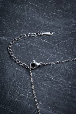 Sertifikalı Pembe Kuvars Doğal Taş Esans Şişesi Kolye - 5