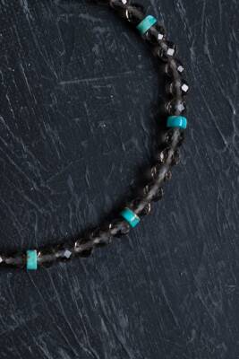 Sertifikalı Pembe Kuvars, Lal, Amazonit, Sitrin, Ametist, Güneş Taşı, Lapis, İnci Doğal Taş Kolye - 2