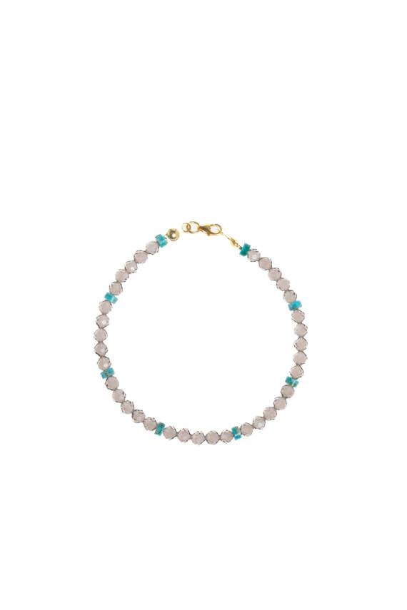 Sertifikalı Pembe Kuvars, Lal, Amazonit, Sitrin, Ametist, Güneş Taşı, Lapis, İnci Doğal Taş Kolye - 5