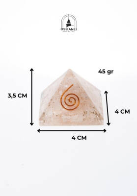 Sertifikalı Pembe Kuvars Piramit - 6