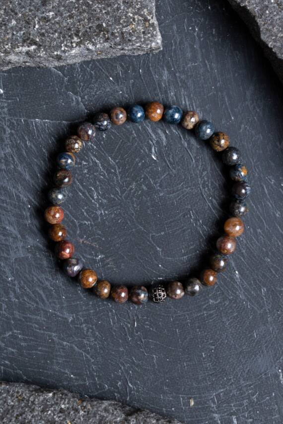 Sertifikalı Pitersit Doğal Taş Bileklik 6 mm (SK:202) - 1