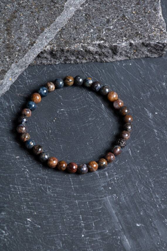 Sertifikalı Pitersit Doğal Taş Bileklik 6 mm (SK:202) - 4