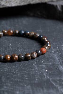 Sertifikalı Pitersit Doğal Taş Bileklik-6 mm (SK:206) - 4