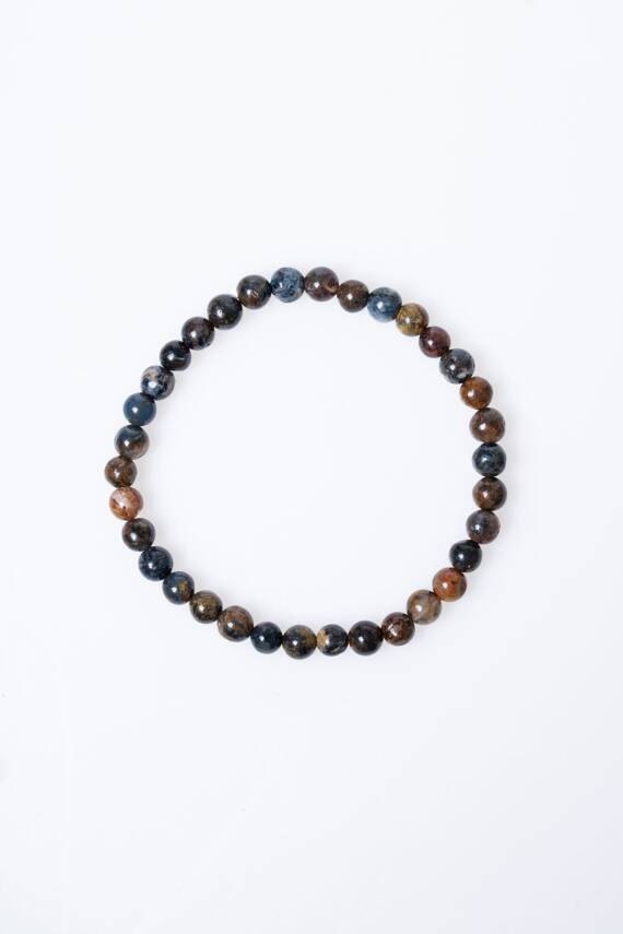 Sertifikalı Pitersit Doğal Taş Bileklik-6 mm (SK:206) - 5