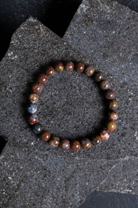 Sertifikalı Pitersit Doğal Taş Bileklik-8 mm (SK:200) - 3