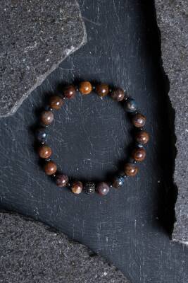 Sertifikalı Pitersit Zirkon Aparatlı Doğal Taş Bileklik (SK:190) - Osmanlı Doğal Taş