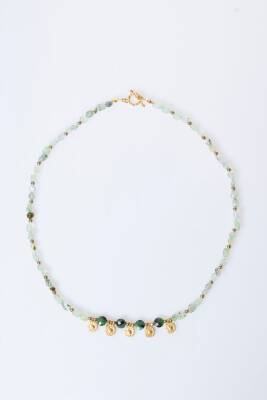 Sertifikalı Prehnit, Anyolit Doğal Taş Kolye (SK:249) - 6