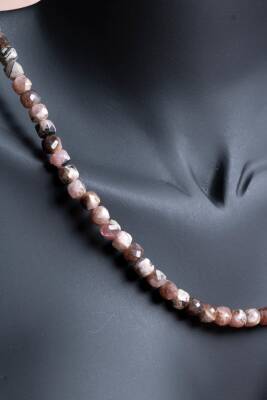 Sertifikalı Rodokrosit Doğal Taş Kolye (SK:245) - 4