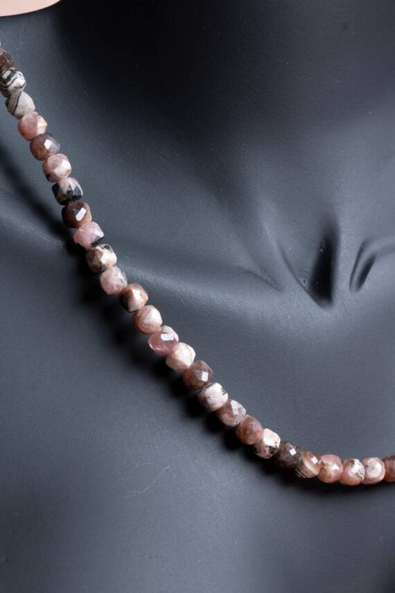 Sertifikalı Rodokrosit Doğal Taş Kolye (SK:245) - 4