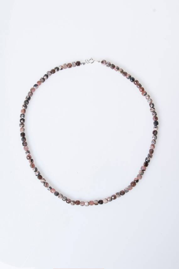 Sertifikalı Rodokrosit Doğal Taş Kolye (SK:245) - 6