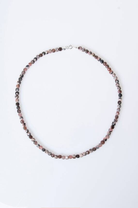 Sertifikalı Rodokrosit Doğal Taş Kolye (SK:245) - 6