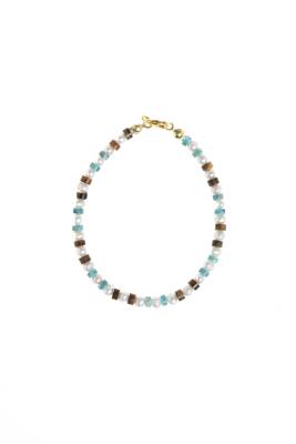 Sertifikalı Rodokrozit, Turkuaz Gümüş Kapama Doğal Taş Kolye - Osmanlı Doğaltaş