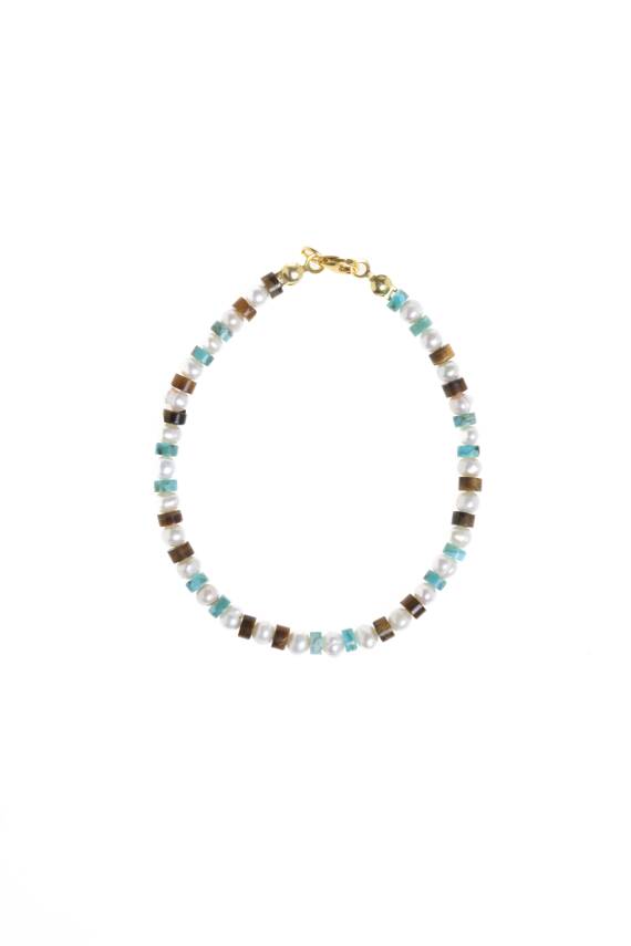 Sertifikalı Rodokrozit, Turkuaz Gümüş Kapama Doğal Taş Kolye - 1