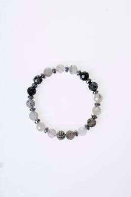 Sertifikalı Rutilli Kuvars Zirkon Aparatlı Doğal Taş Bileklik (SK:400) - 5