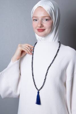 Sertifikalı Safir Elmas Kesim Fasetli Doğal Taş Tesbih Kolye 99luk - 8mm (SK:411) - Osmanlı Doğal Taş