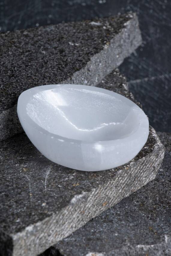 Sertifikalı Selenit Elips Tabak no.1 - 2