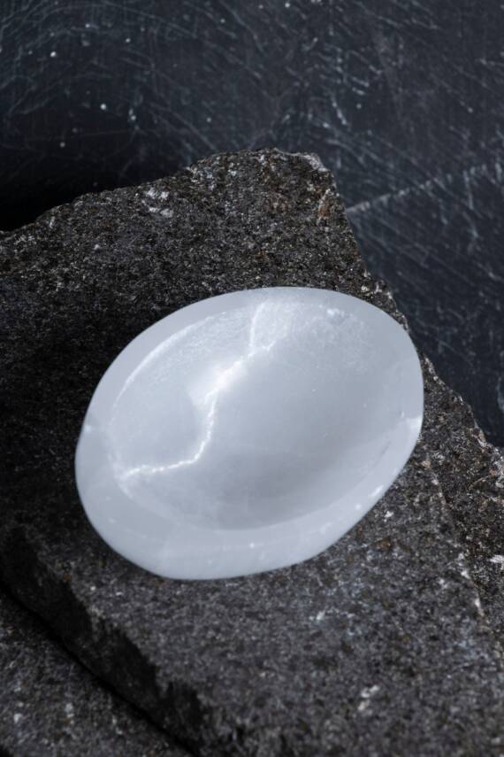 Sertifikalı Selenit Elips Tabak no.1 - 4