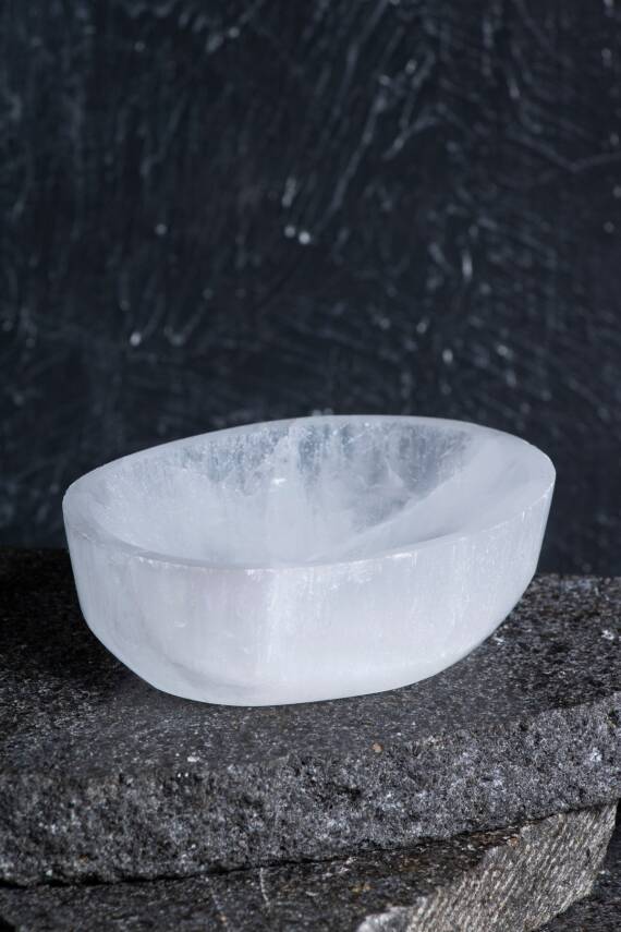 Sertifikalı Selenit Elips Tabak no.2 - 5