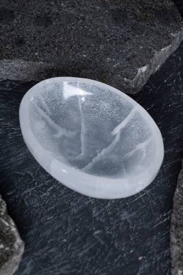 Sertifikalı Selenit Elips Tabak no.3 - 2