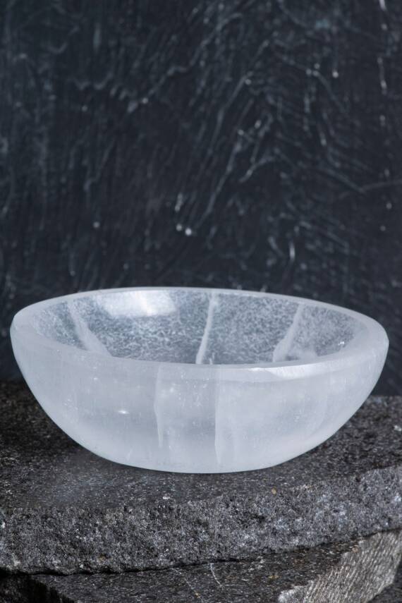 Sertifikalı Selenit Elips Tabak no.3 - 3