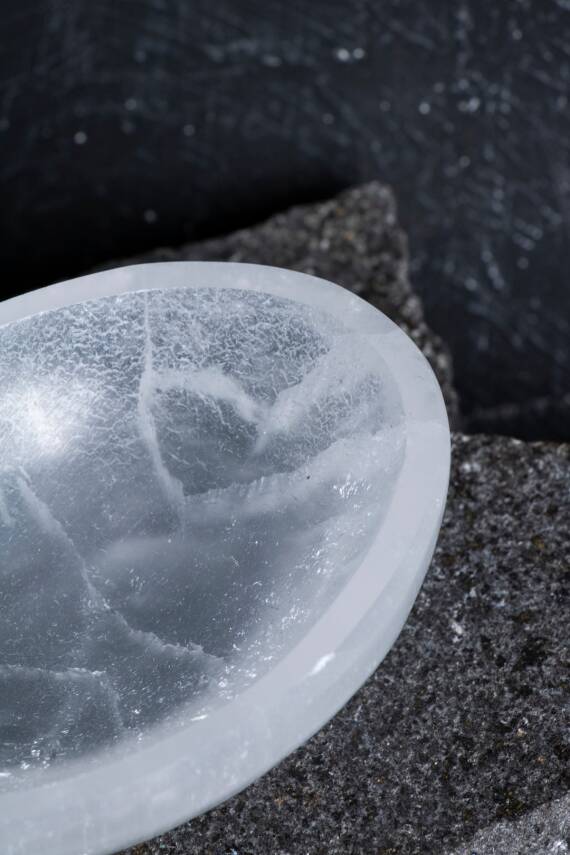 Sertifikalı Selenit Elips Tabak no.3 - 5