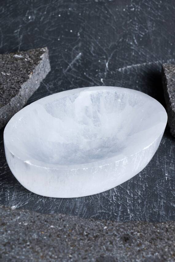 Sertifikalı Selenit Elips Tabak no.5 - 1