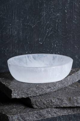 Sertifikalı Selenit Elips Tabak no.5 - 3