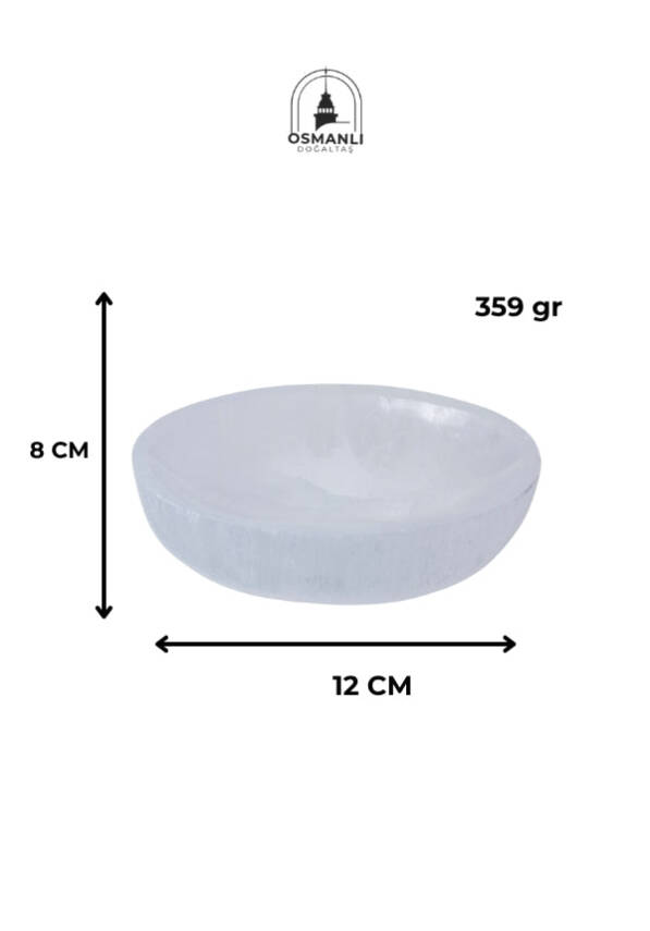Sertifikalı Selenit Elips Tabak no.5 - 6