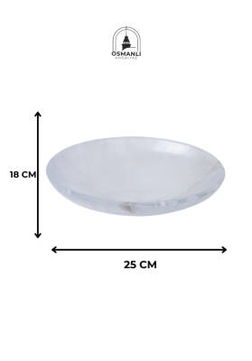 Sertifikalı Selenit Elips Tabak no.7 - 5