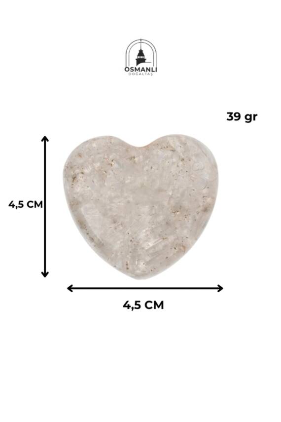 Sertifikalı Selenit Kalp - 1
