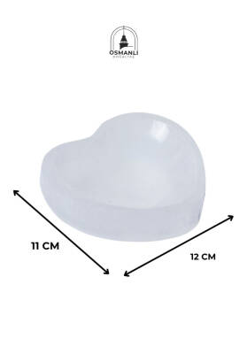 Sertifikalı Selenit Kalp Tabak no.3 - 6