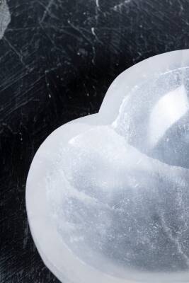 Sertifikalı Selenit Kalp Tabak no.4 - 2