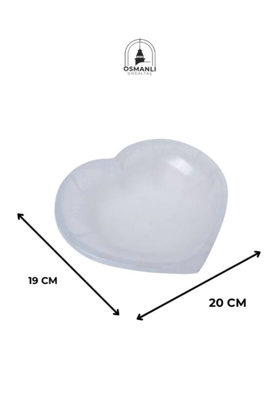 Sertifikalı Selenit Kalp Tabak no.5 - 1