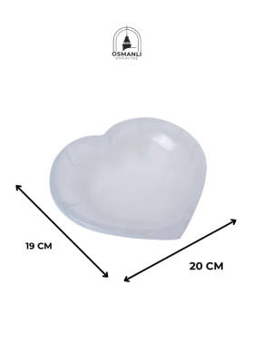 Sertifikalı Selenit Kalp Tabak no.5 - 6