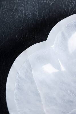 Sertifikalı Selenit Kalp Tabak no.6 - 4