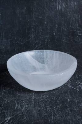 Sertifikalı Selenit Yuvarlak Tabak no.4 - 2