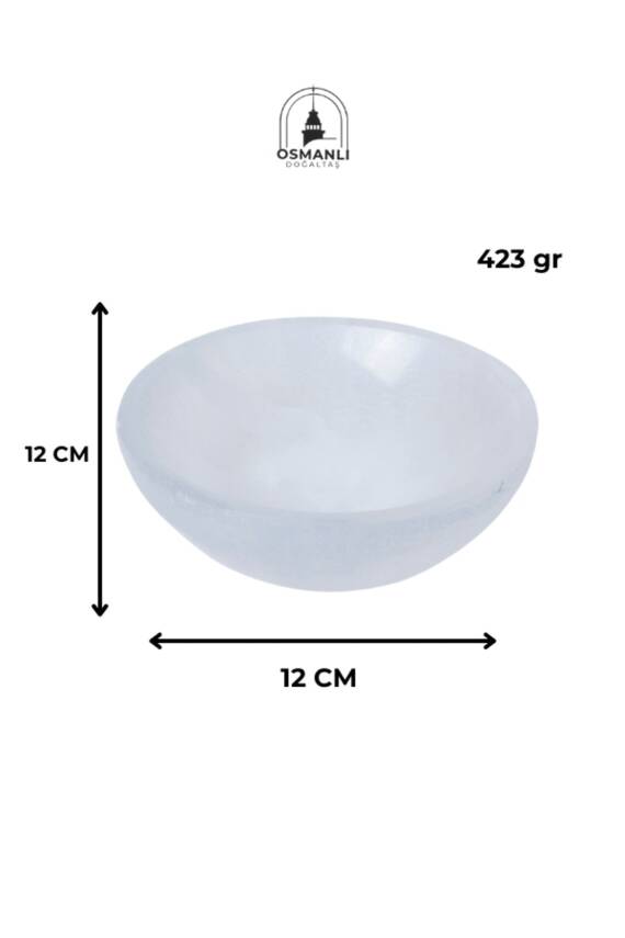 Sertifikalı Selenit Yuvarlak Tabak no.4 - 4